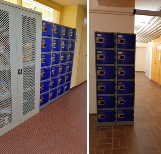 École de Préverenges — Casiers PEHD (vestiaires)