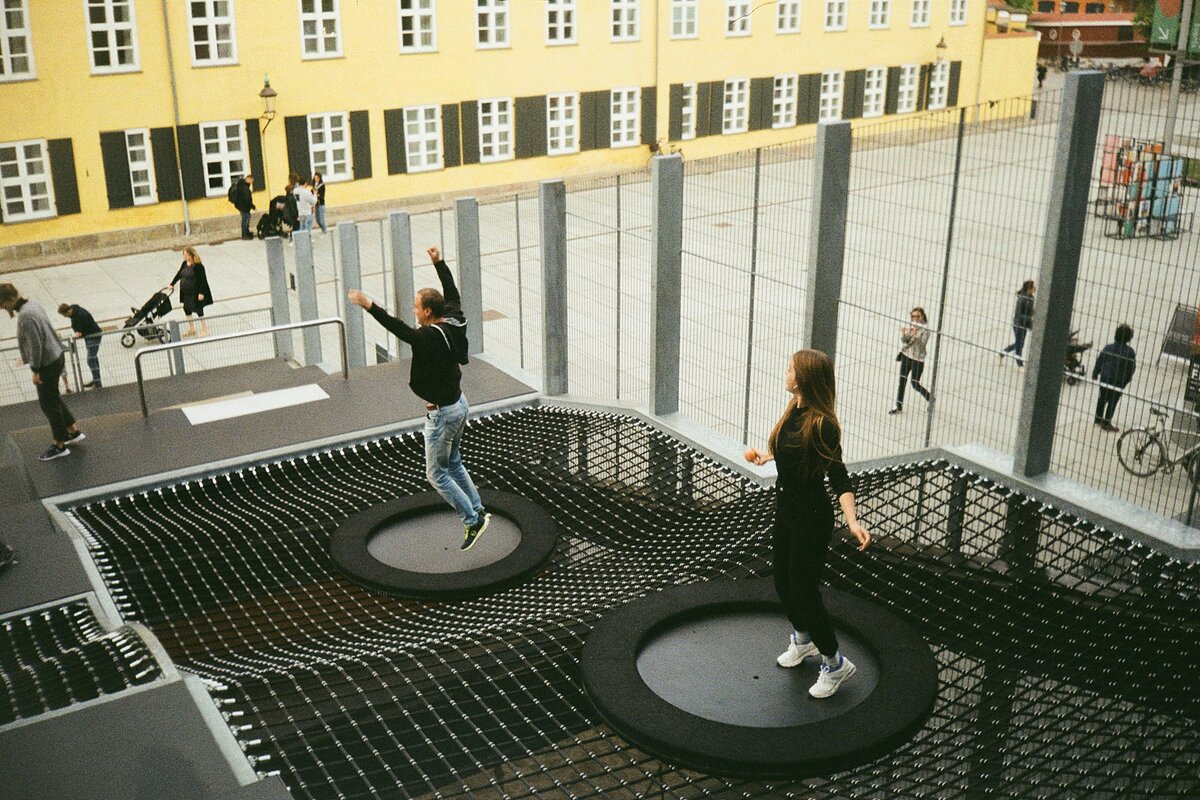 Trampolines encastrés
