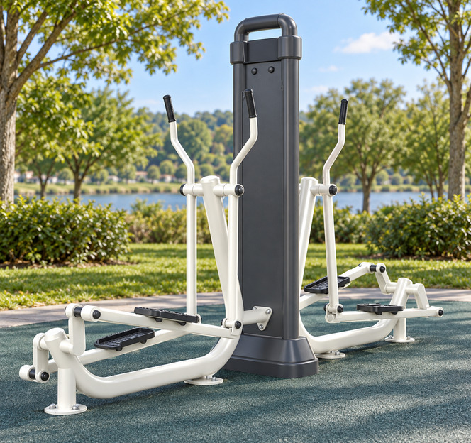 Illustration d’un appareil de fitness extérieur haut de gamme