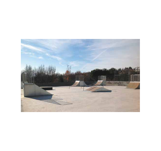 Park sportif, Tables de jeux sportifs, skate park